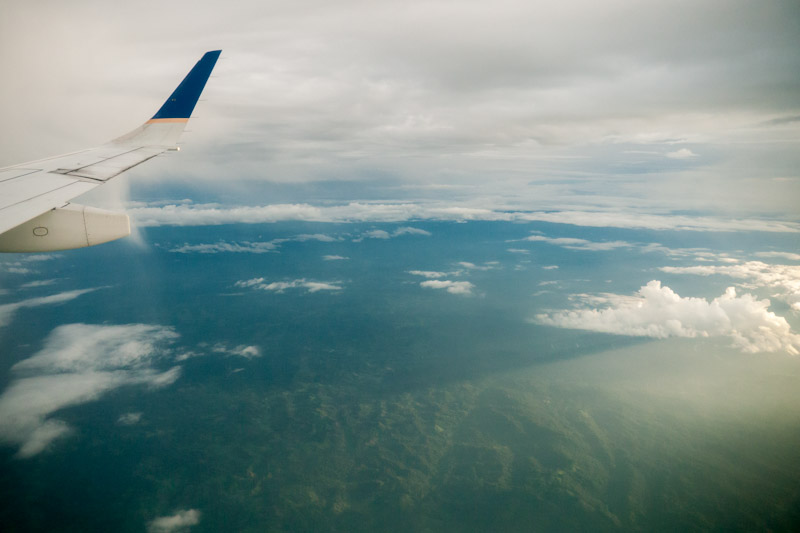 Bye bye Costa Rica, view from plane