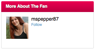 screenshot of user profile mspepper87