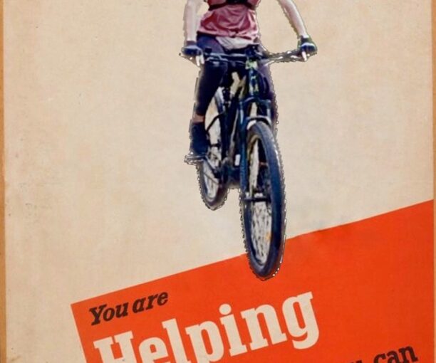 DIY: edit yourself IN a WWII pro-bicycle poster